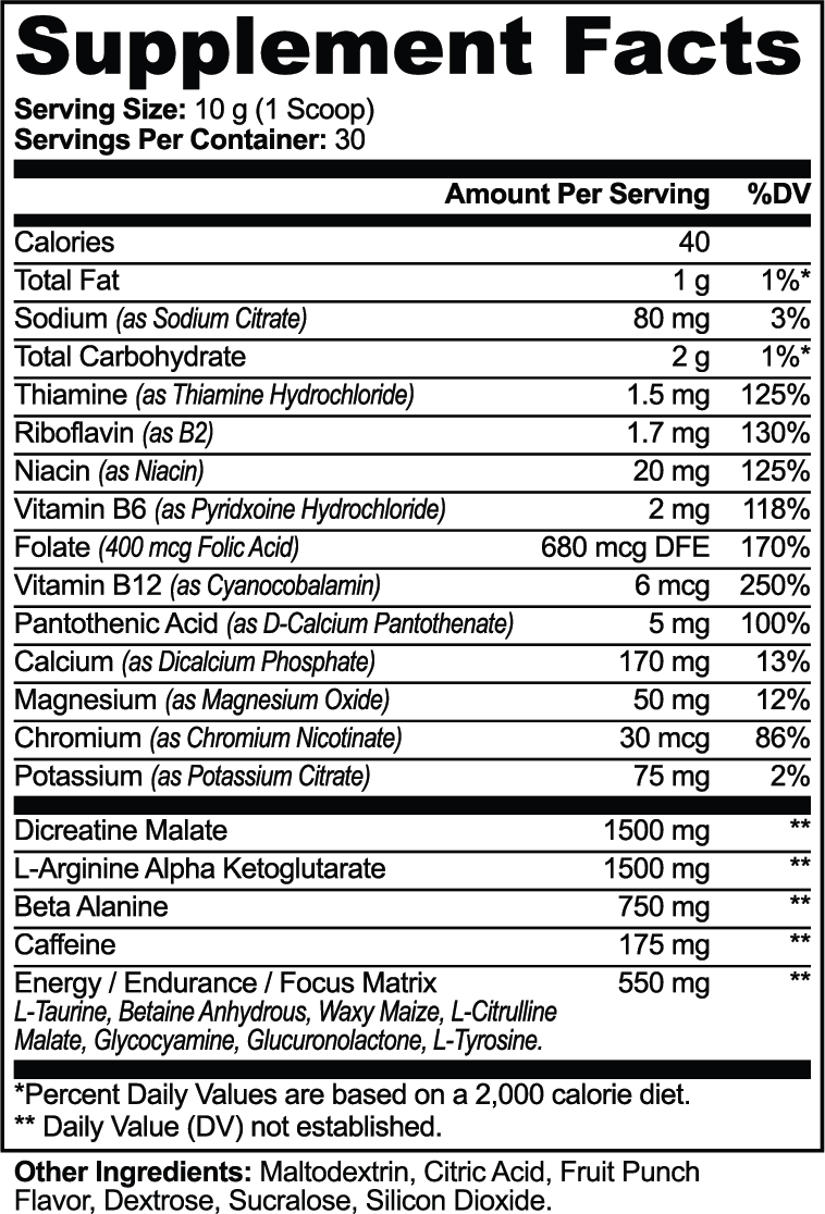 FORGE Nitric Pre-Workout (Fruit Punch)