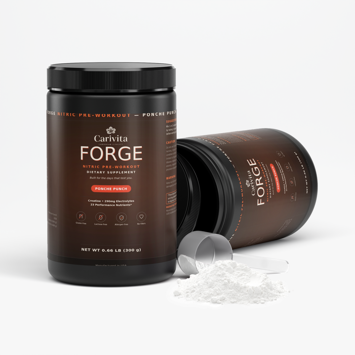 Bundle of 2 - FORGE Nitric Pre-Workout (Fruit Punch)