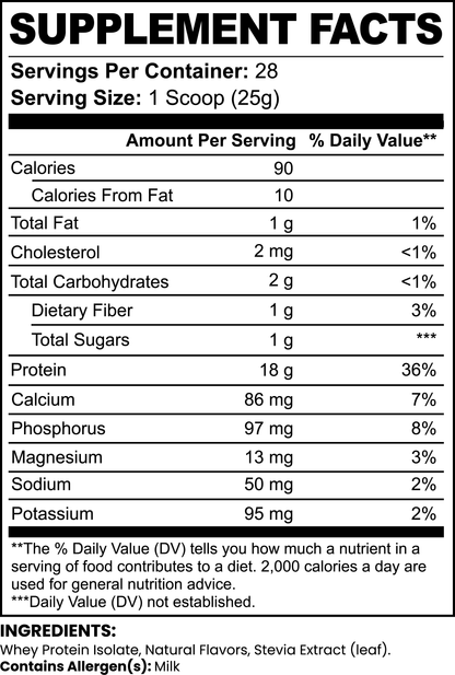 FORGE PUR 100% Whey Protein Isolate (Chocolate)