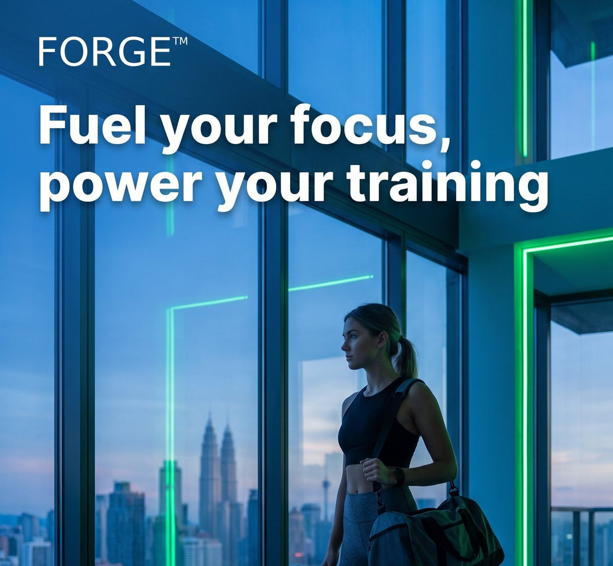 FORGE Nitric Pre-Workout lifestyle ad